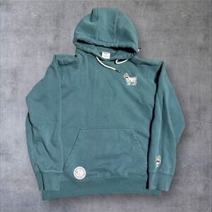 GOAT USA Green Hoodie Sweatshirt Size S Goat Logo Pullover